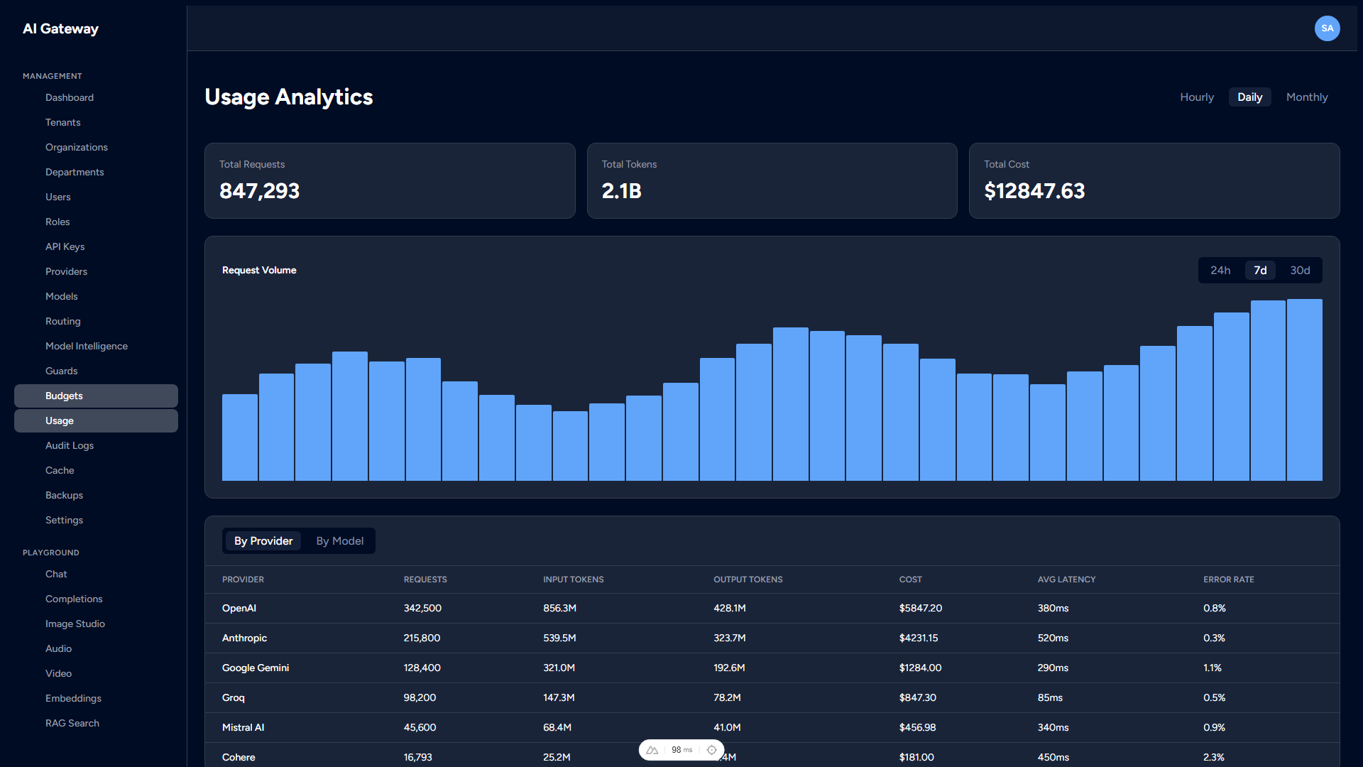Usage screenshot — dark theme